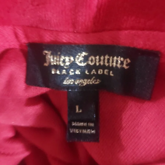 Juicy Couture Oversized Red Hoodie Sweatshirt Size Large - Picture 9 of 16
